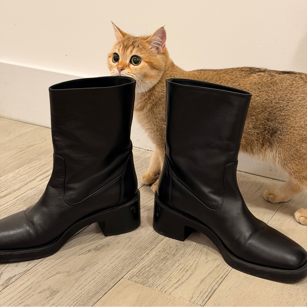 Stuart Weitzman Black Heeled Boots